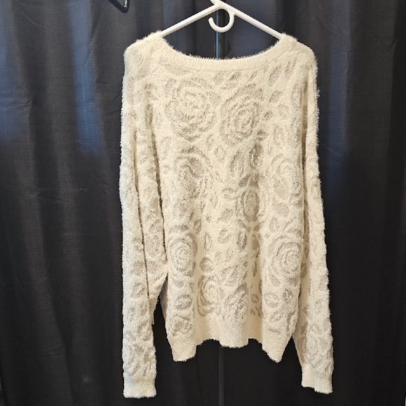 Laura Ashley Cream Textured Sweater - Picture 3 of 6